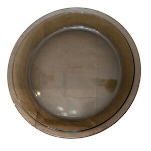 Pyrex #209 9 inch Smoke Amber Brown Glass Pie Plate Dish Vintage